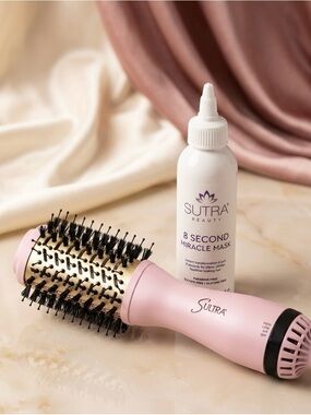 Sultra Beauty Rosie  Compact Blowout Brush & 8 Second Miracle Mask by Sutra